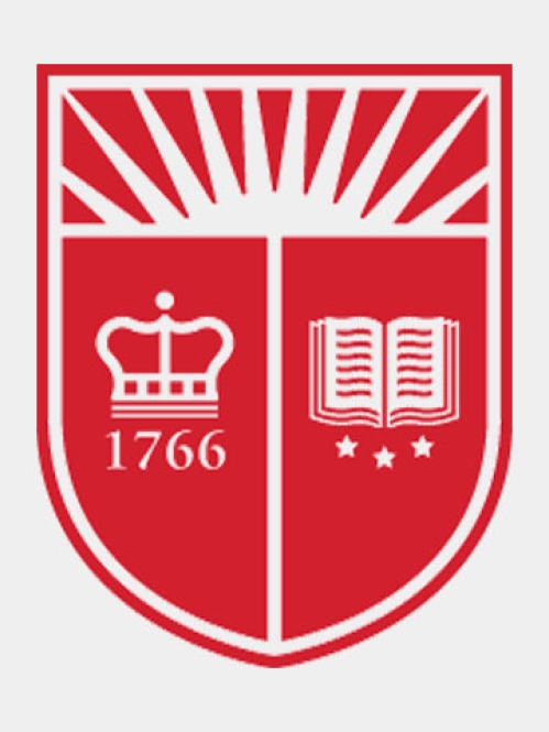 Rutgers shield in red