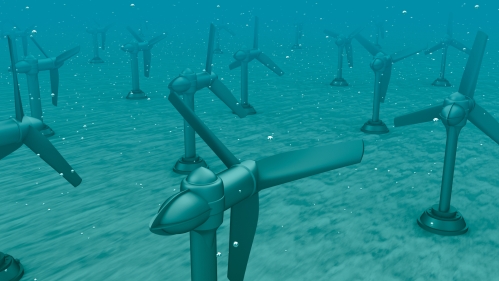 Underwater Hydrokinetic Turbine