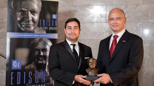 Javiez Diez and Marco Maia Edison Patent Awards