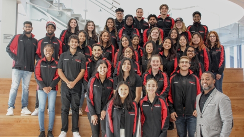 Group of school of engineering student ambassadors