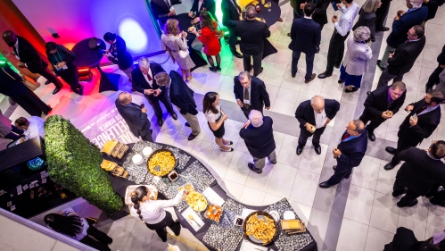 Medal of Excellence 2024 cocktail reception in Weeks Hall