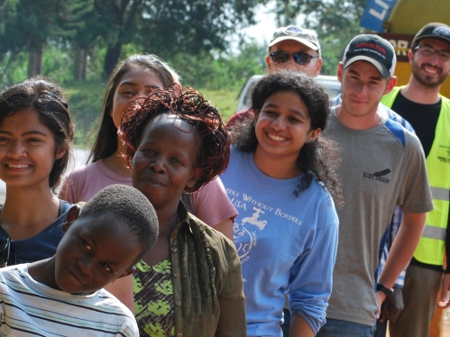 Student group in Kenya