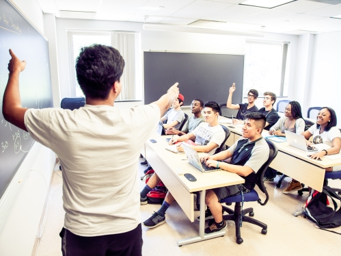 Students in classroom