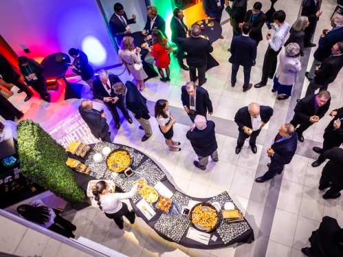 Medal of Excellence 2024 cocktail reception in Weeks Hall