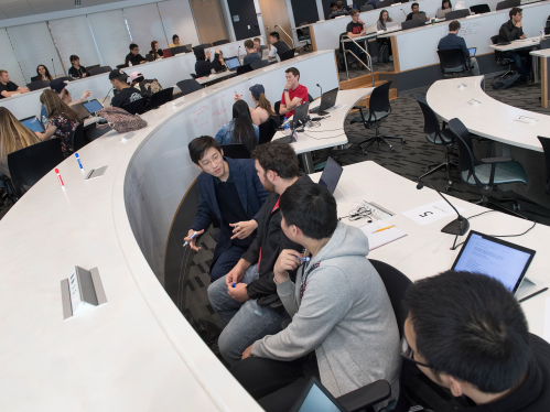 Rutgers Engineering students discuss their projects