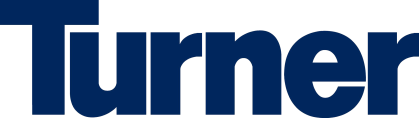 Turner is spelled out in dark blue letters.