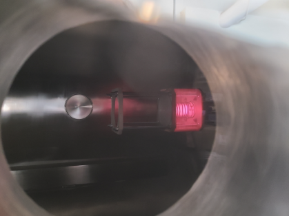 Ignited plasma.