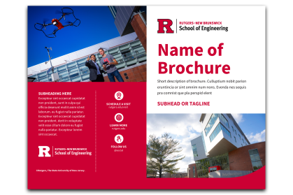 Rutgers Engineering Bifold Brochure Template